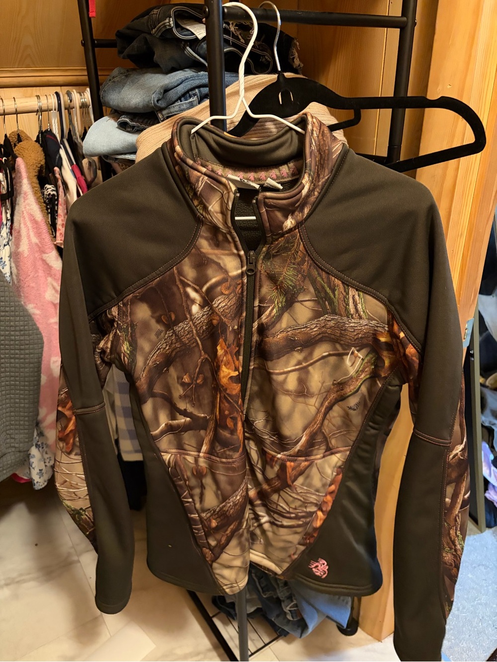 Legendary Whitetails Women's Camo Ski Jacket with Olive Panels
